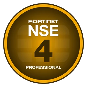 Fortinet NSE 4 Network Security Professional badge
