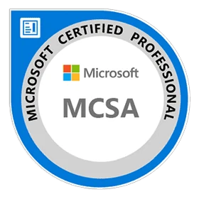 Microsoft Certified Solutions Associate (MCSA) badge